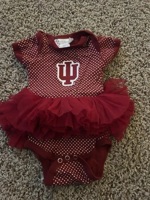 Indiana university newborn one piece with tutu - Image 1 of 4