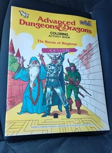 1983 Advanced Dungeons Dragons Rescue Of Ringlerun Coloring Book Marvel UNUSED - Picture 1 of 5