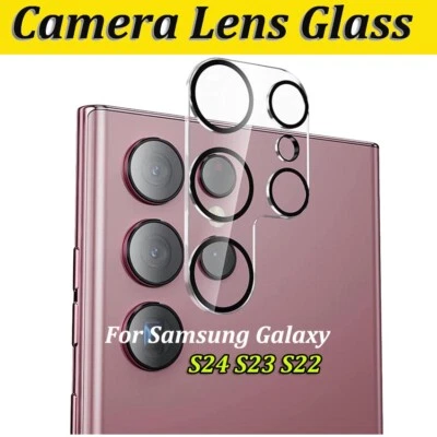 Camera Lens Protector For Samsung Galaxy S24 S23 S22 Ultra Plus Full 3D Cover - Image 1 of 4