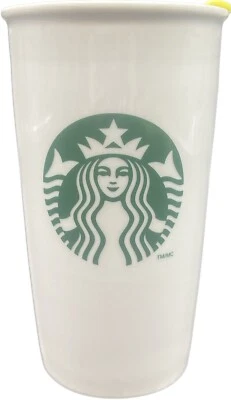 Classic Starbucks 2011 Ceramic Tumbler 12 oz To Go Cup Travel Mug & Lid - Image 1 of 4