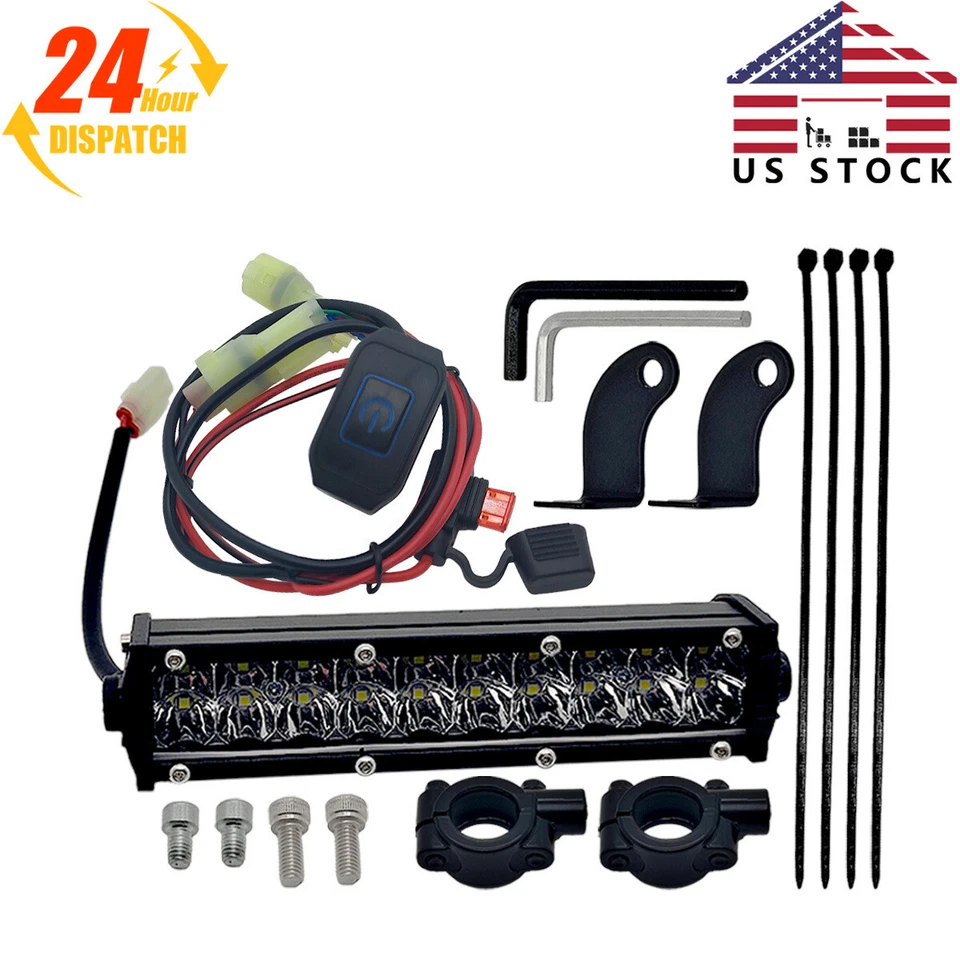 Kit de iluminación de barra de faros LED Plug&Play para Honda CRF250R CRF450 XR50 CRF230F Foto 1 de 4