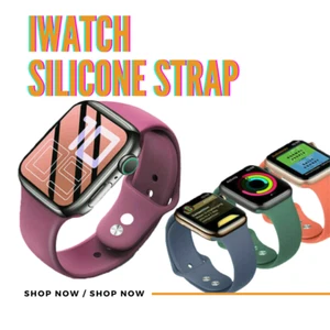 iWatch silicone strap for Apple Watch 6 5 4 3 2 1 SE 38mm-40mm Durable - Picture 1 of 22