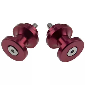 6mm Slider CNC Red For Yamaha YZF R6 R1 Rhino Swingarm Stand Spools Lift - Picture 1 of 3