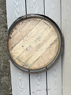 Genuino Nuevo 25 galones plano, apretado, pasador de pasador cabeza de barril de whisky y 1 anillo de metal Foto 1 de 4