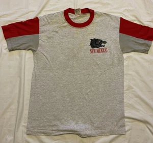 Vintage New Mexico Lobos T Shirt Red Oak Made In USA SIZE L - Picture 1 of 7