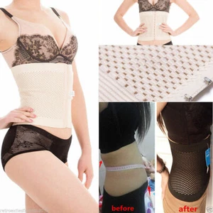 US Men/Women Waist Cincher Belly Control Trainer Slim Shaper Shapewear SZ M-XXL - Picture 1 of 11