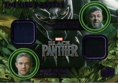 Black Panther 2018, Andy Serkis / Martin Freeman Costume Relic Card KD-UE - Image 1 of 2