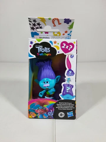 Trolls Trollstopia Surprise Hair Branch Mini-Figure. 2 Surprises. NEW in Box Cover