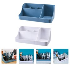 2Pcs Desktop Storage Basket Home Cosmetic Case Desktop Storage Container