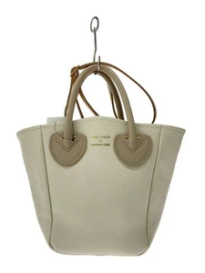 YOUNG & OLSEN Shoulder bag leather White 2 WAY Used - Picture 1 of 6