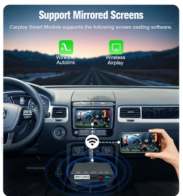 Wireless Carplay Android Auto GPS Navigation For VW Touareg RNS850 2010-2018 Foto 1 de 4