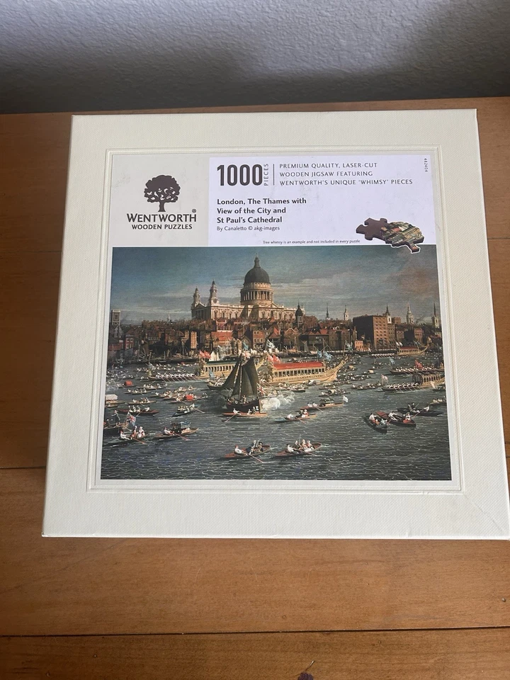 Rompecabezas de madera London The Thames Wentworth caja abierta ~ 1000 piezas Foto 1 de 1
