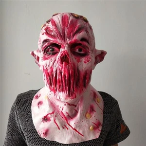 Máscara malvada de Halloween sin boca aterradora látex adultos disfraz accesorios - Imagen 1 de 5