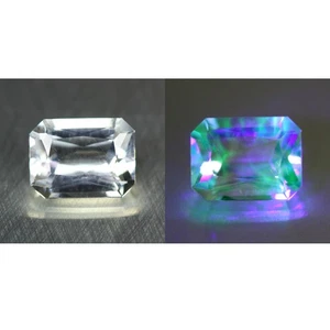 1.24 Cts" Antique 100 % Natural Untreated Mexican Uv Color Change HYALITE Opal " - Imagen 1 de 5
