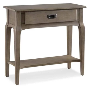 Leick Home Stratus 30 pollici Tavolo consolle rettangolare standard in legno grigio fumè con - Foto 1 di 10