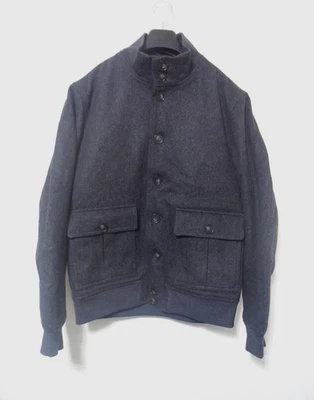 Octobre Editions Gray Wool Cashmere Bomber Jacket Medium - Image 1 of 4