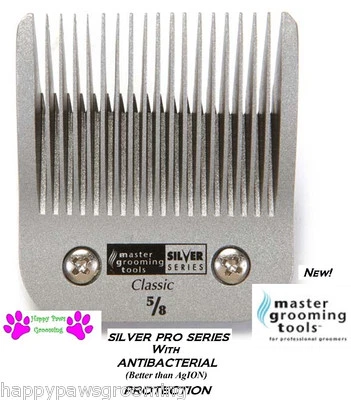MASTER GROOMING TOOLS SILVER 5/8HT 5/8"BLADE*Fit Andis AGC,Oster A5 A6 Clippers