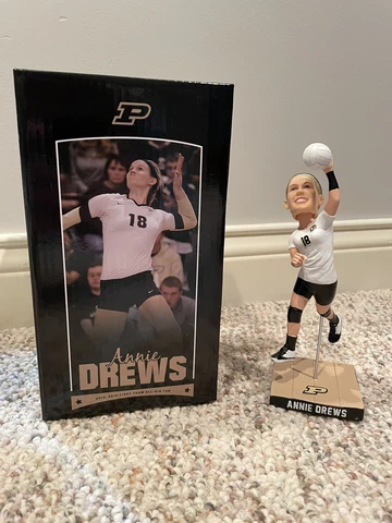 Annie Drews Purdue Volleyball Bobblehead; Comes in Box; Excellent Condition Cover