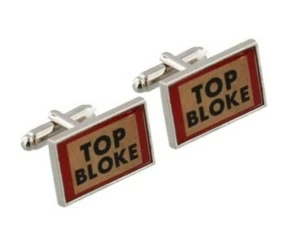 TOP BLOKE - Ministry of Chaps Splendid Pair Of Cufflinks Set in Gift Box HM708 - Picture 1 of 4