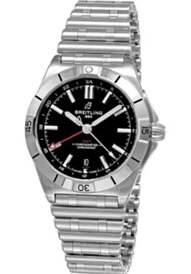 BREITLING Chronomat Automatic GMT 40MM Black Dial Men's Watch A32398101B1A1 - Picture 1 of 5