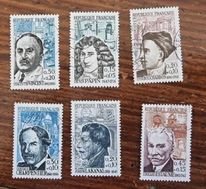 FRANCE Yvert N° 1345/50 Oblitéré. Célébrités françaises 1962 (Cachet époque) - Imagen 1 de 1