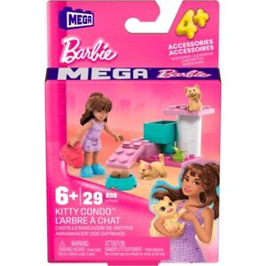 MEGA Barbie Kitty Condo 29 Piece Building Kit Toy