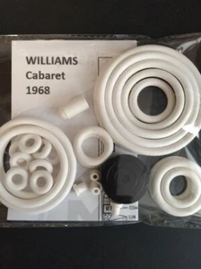 Kit Elastiques Flipper - CABARET - 1968 - WILLIAMS - Pinball Rubber Kit - Picture 1 of 1