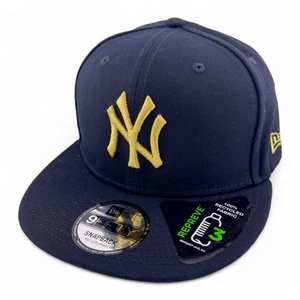 New Era New York Yankees Repreve metallic Logo 9FIFTY Druckknopflasche verstellbare Mütze - Bild 1 von 6