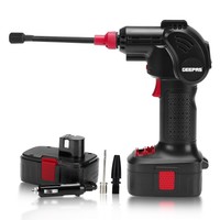 Geepas Cordless Tyre Inflator Portable Automatic Air Compressor Pump