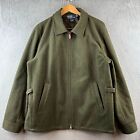 Polo Ralph Lauren Green Wool Zip Up Peacoat jacket size L