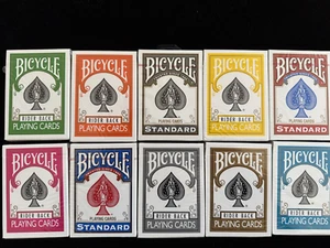 Bicycle Playing Cards Decks Free SHIPPING Color Collection 10 Decks SEALED - Picture 1 of 3