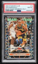 1992-93 Topps Stadium Club Beam Team Members Only Tim Hardaway #14 PSA 8 HOF