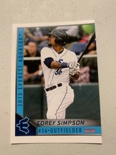 Corey Simpson 2015 Everett Aquasox Team Card