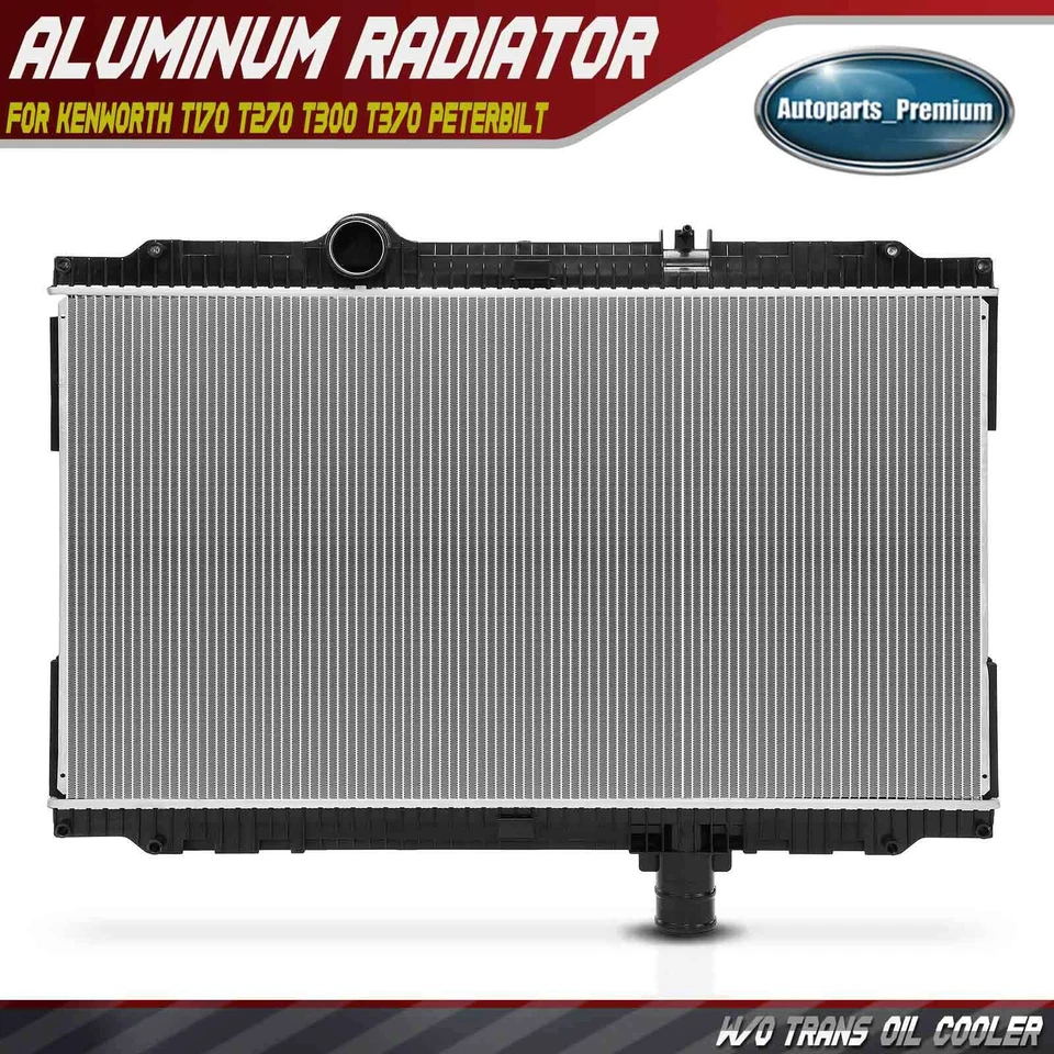 Radiador sem refrigerador de óleo para Kenworth T170 T270 T300 T370 Peterbilt 325 330 335 - Imagem 1 de 4