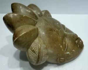 Hermoso Máscara Cara Africana Gabón De Piedra - Imagen 1 de 5
