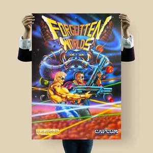 Forgotten Worlds Poster – Retro Capcom Arcade Sci-Fi Art 1989, Size A4 • B2 • B1 - Bild 1 von 8