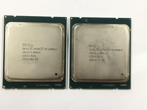 Lot of 2 - Intel Xeon E5 - 2680 V2 / SR1A6 2.80GHz 25MB 10-Core CPU LGA 2011 - Picture 1 of 1