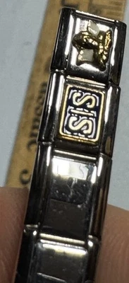 Pulsera de Colección Zoppini Italiana Segmentada Cromo Elastizada con Estampado Foto 1 de 4