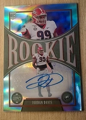 🏈 2022 Panini Legacy Rookies #187 Jordan Davis Premium Penmanship Silver EAGLES - Image 1 of 4