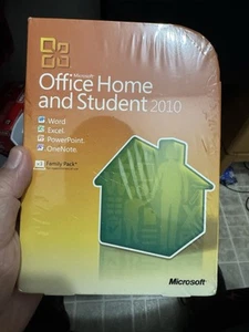 NEW GENUINE Microsoft Office Home and Student 2010 for 3 PCs SEALED BOX - Picture 1 of 4