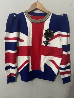 Sudadera Gucci Union Jack Bandera del Reino Unido Mujer Talla Pequeña  Foto 1 de 4