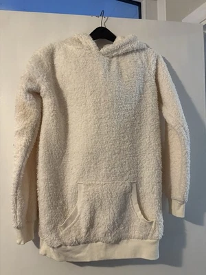 Cream Teddy Bear Fleece Loungewear Jumper By Next Size 6 - Image 1 of 4