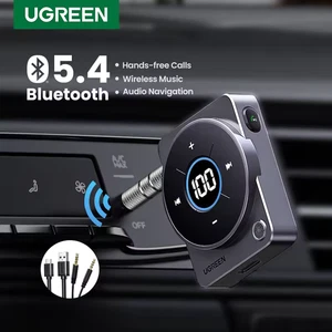 Ugreen Wireless Car Bluetooth 5.4 Receiver with AUX (3.5mm) Connector CM724 - Picture 1 of 8