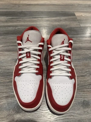 Hombre Talla 13- Nike Air Jordan 1 Low Gym Rojo Blanco (553558-611) Usado Foto 1 de 4