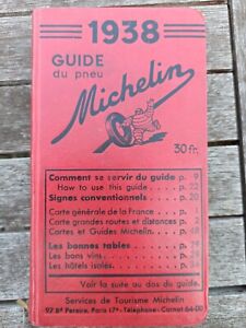 Guide MICHELIN France 1938 =   Etat quasi d'origine - Absolument magnifique