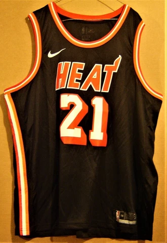 MIAMI HEAT HASSAN WHITESIDE BLACK NBA JERSEY Cover
