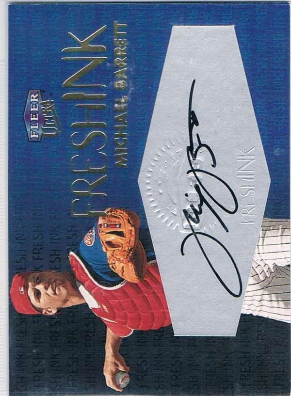 1999 Fleer Ultra Fresh Ink #6 Michael Barrett NM/MT Auto /975  - Image 1 of 1