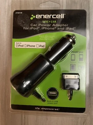 Enercell Car Power Adapter for iPod and iPhone 30-pin - Image 1 of 2