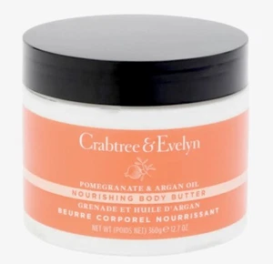 Crabtree & Evelyn POMEGRANATE & ARGAN Oil Body Butter 12.7 Fl Oz Nourishing - Picture 1 of 2