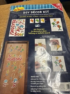 DIY Décor Kit Dr. Seuss Soar Into Reading 3D Kites Classroom/Homeschool - Picture 1 of 2